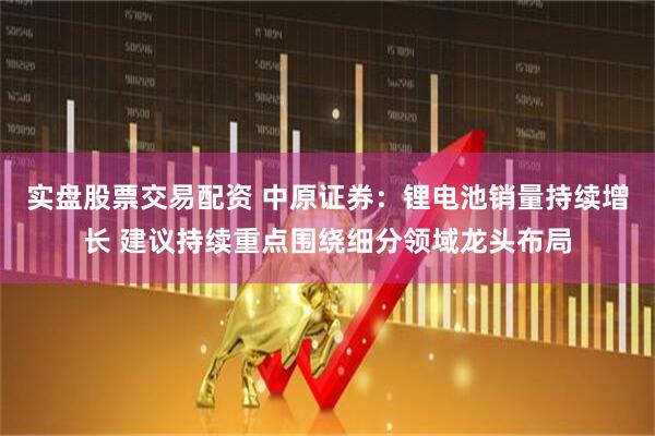 实盘股票交易配资 中原证券：锂电池销量持续增长 建议持续重点围绕细分领域龙头布局